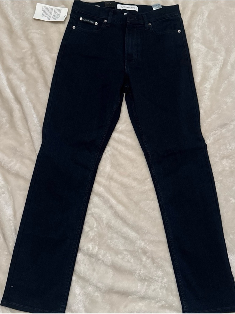 Calvin Klein Men’s Black Straight-Leg Jeans size 30x30